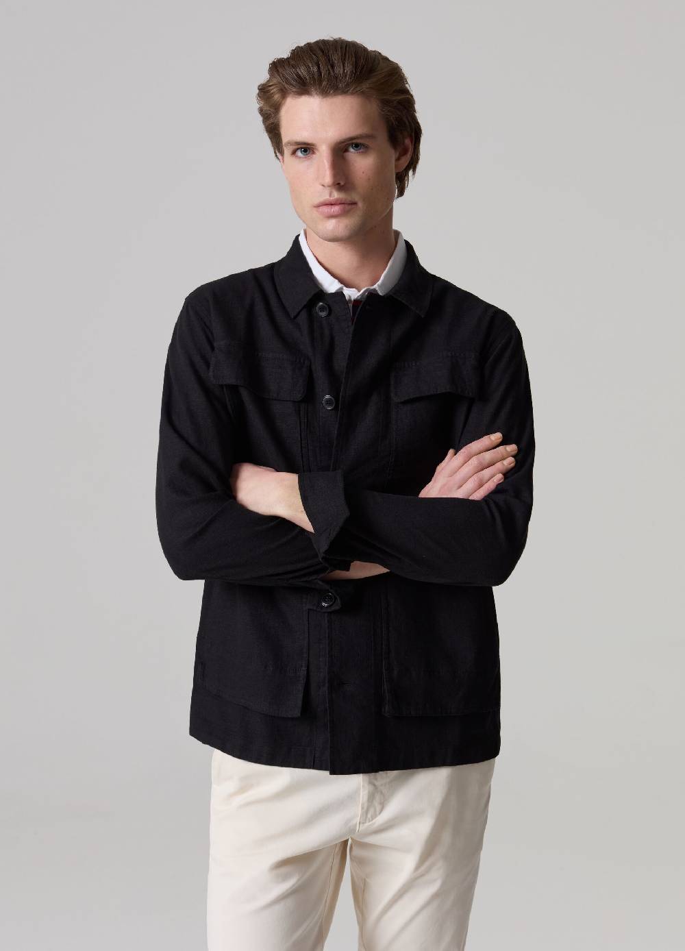 Ovs Shacket In Lino E Viscosa Con Tasche