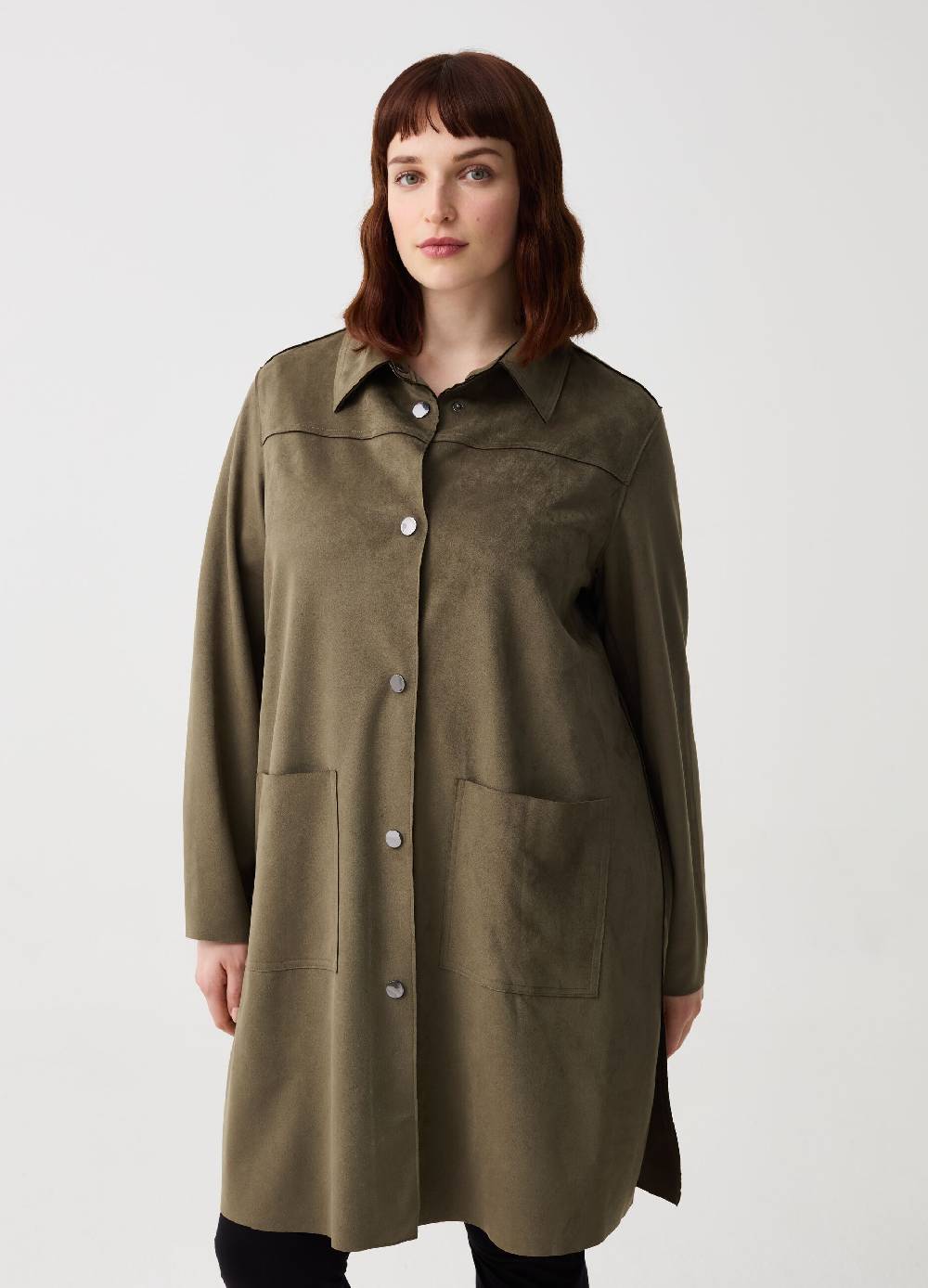 Ovs Shacket lunga scamosciata Curvy