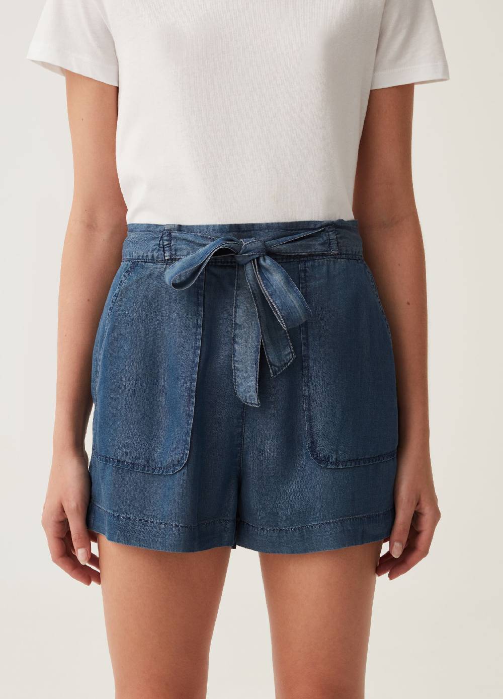 Ovs Shorts A Vita Alta Con Fiocco