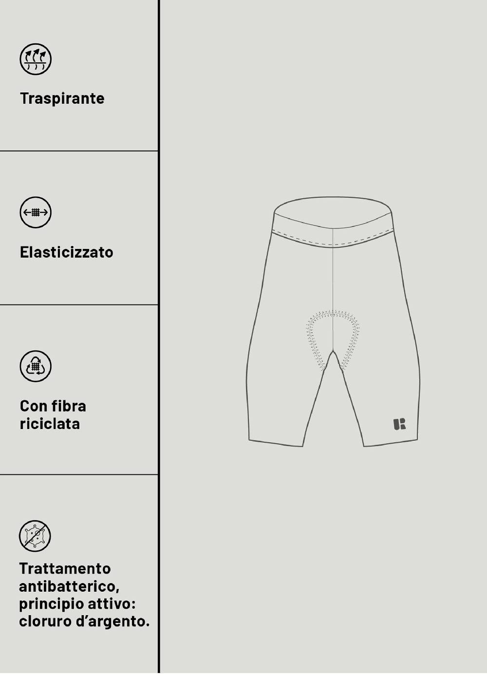 Ovs Shorts Ciclista Con Pad Urban Riders