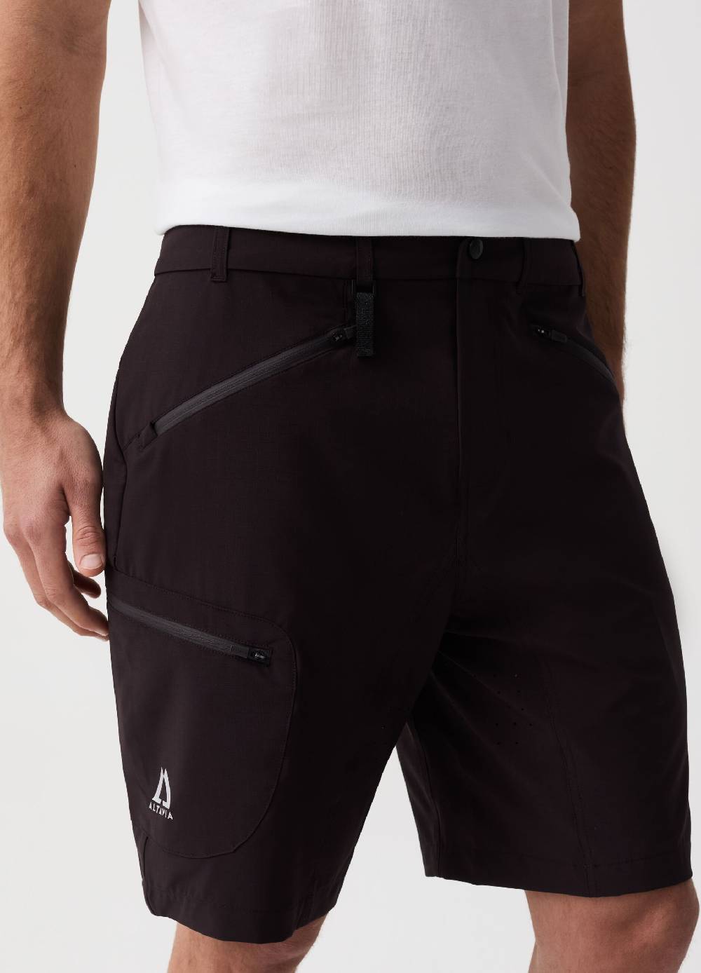 Ovs Shorts Da Trekking Con Trama Ripstop Altavia