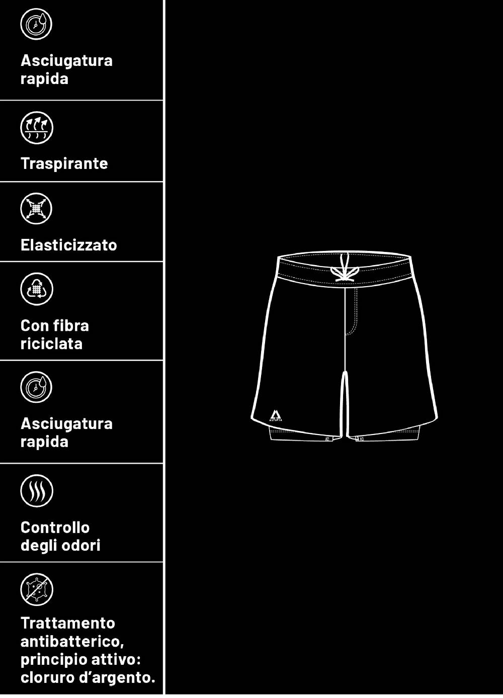 Ovs Shorts Da Trekking Quick Dry Altavia