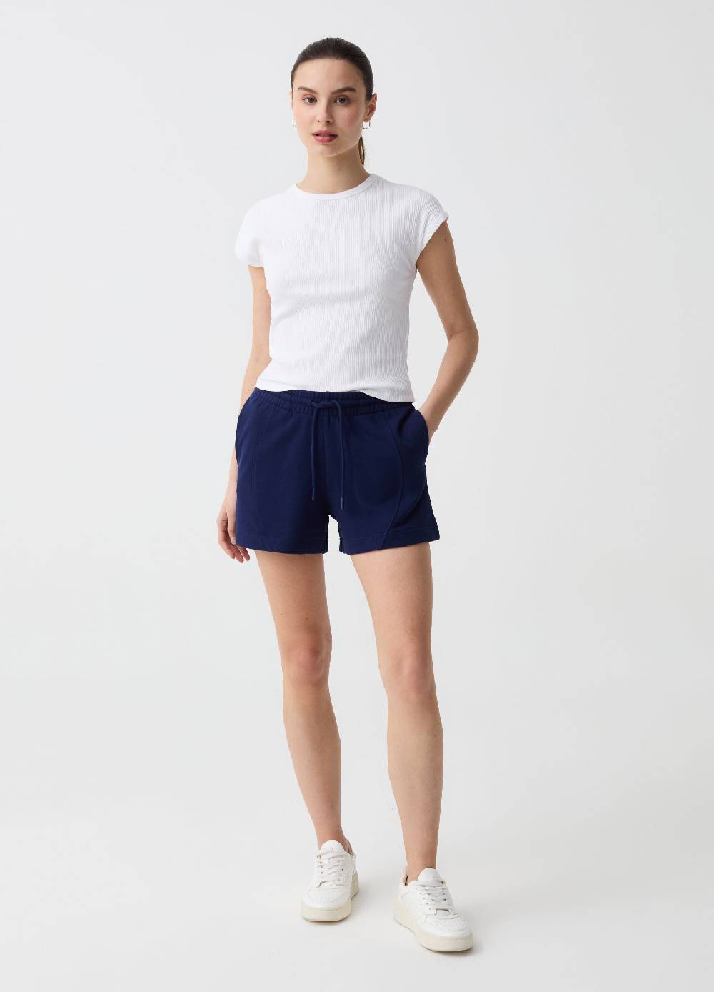 Ovs Shorts Essential con cuciture in rilievo