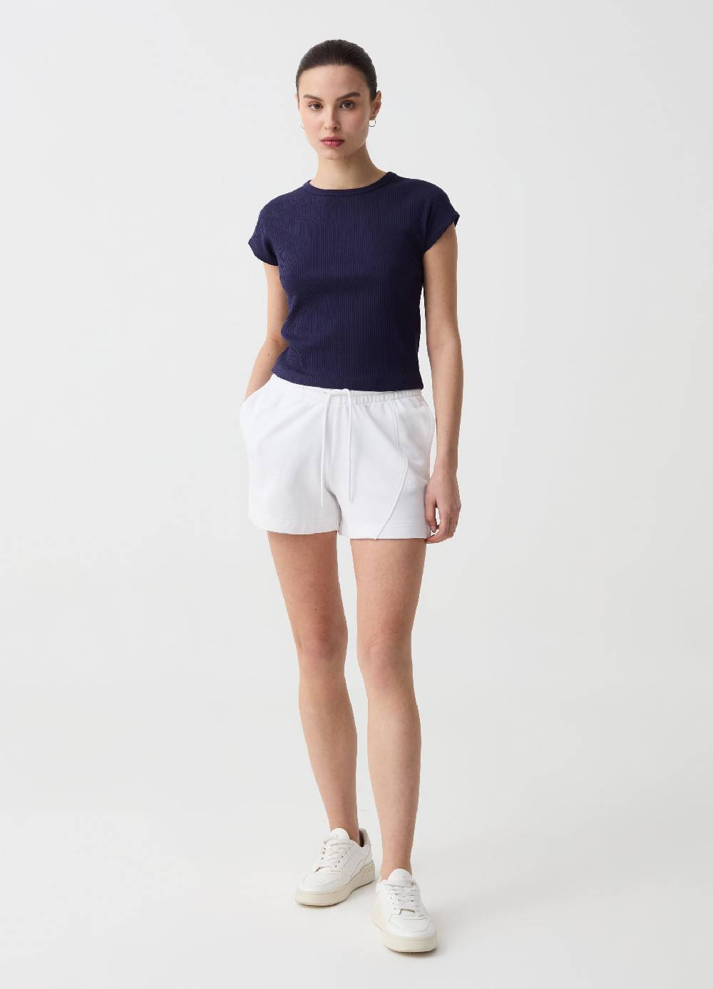 Ovs Shorts Essential con cuciture in rilievo
