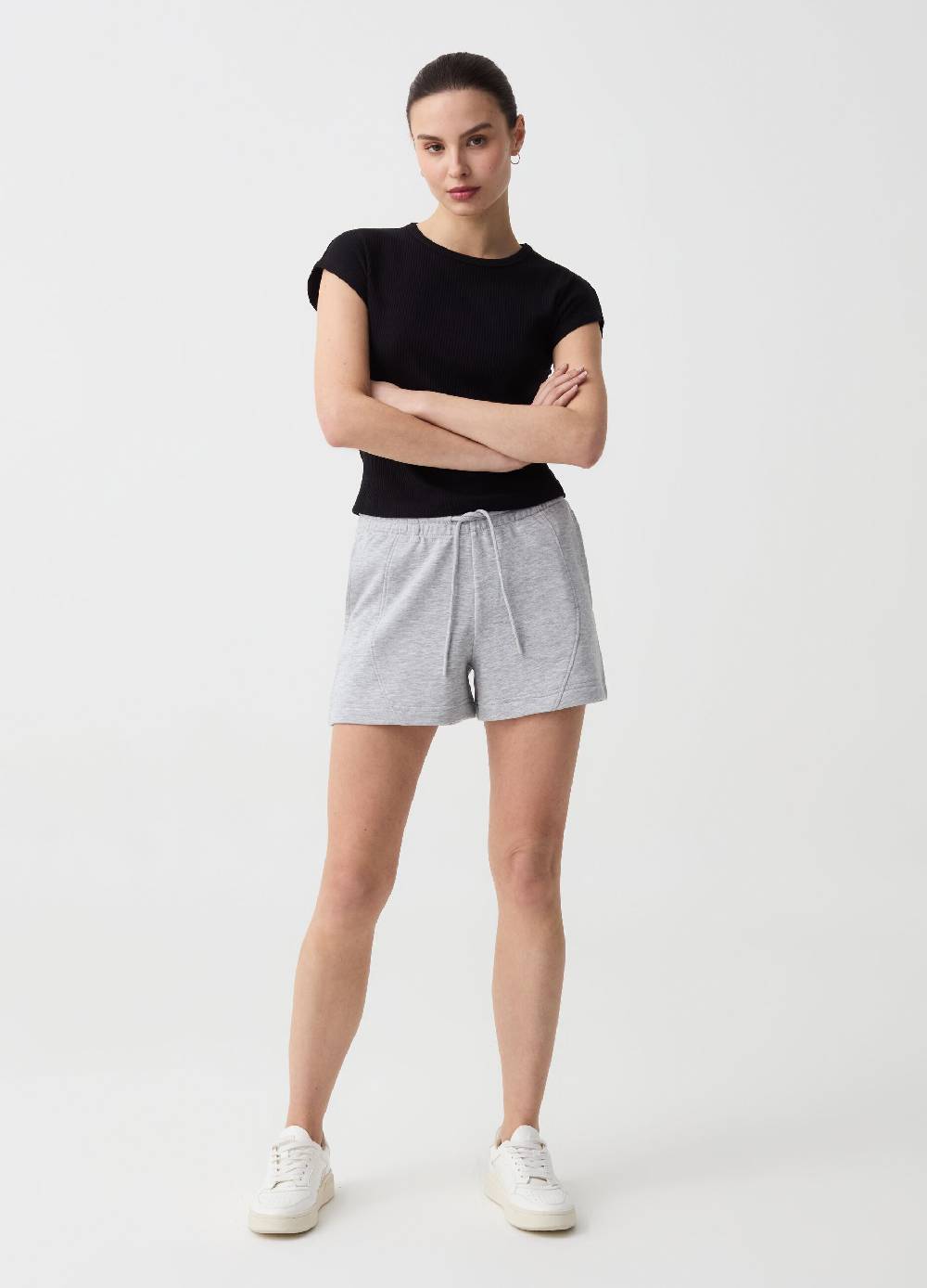 Ovs Shorts Essential con cuciture in rilievo