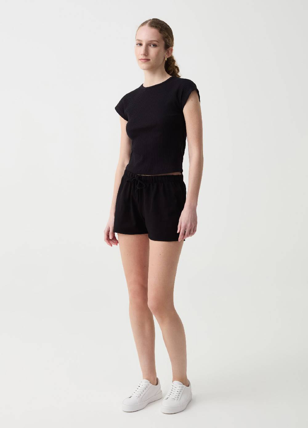 Ovs Shorts Essential in cotone con coulisse
