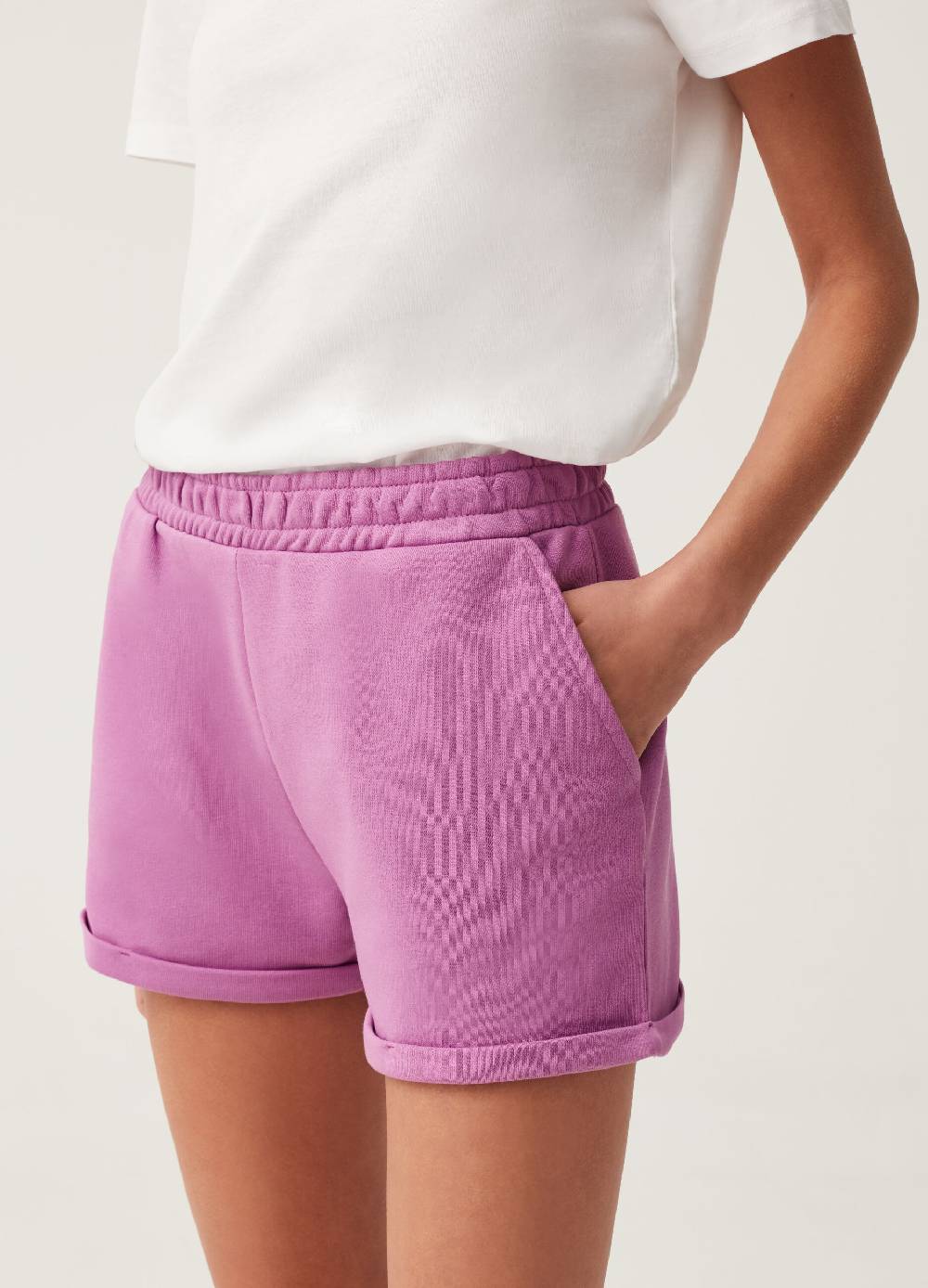 Ovs Shorts Fitness In French Terry Con Risvolti