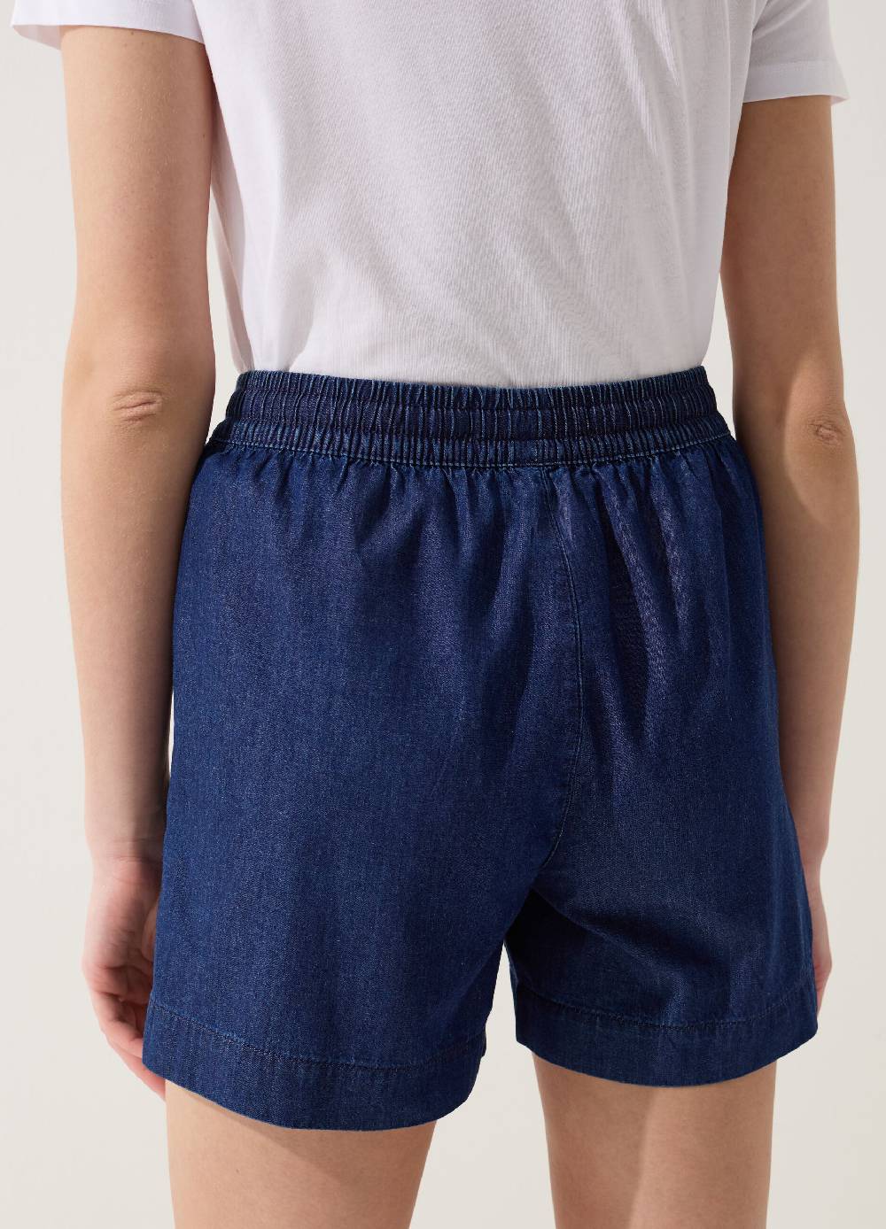 Ovs Shorts Fluido Effetto Denim Con Coulisse