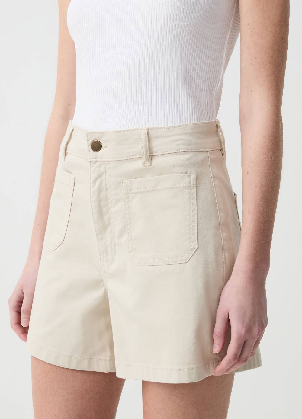 Ovs Shorts In Cotone Stretch Con Tasche