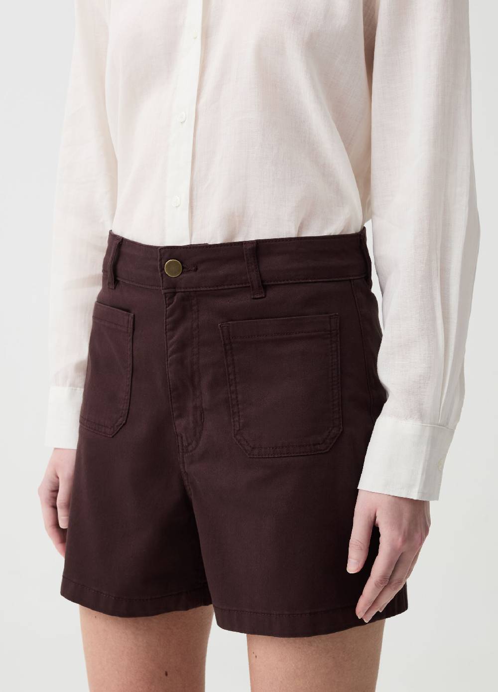 Ovs Shorts In Cotone Stretch Con Tasche