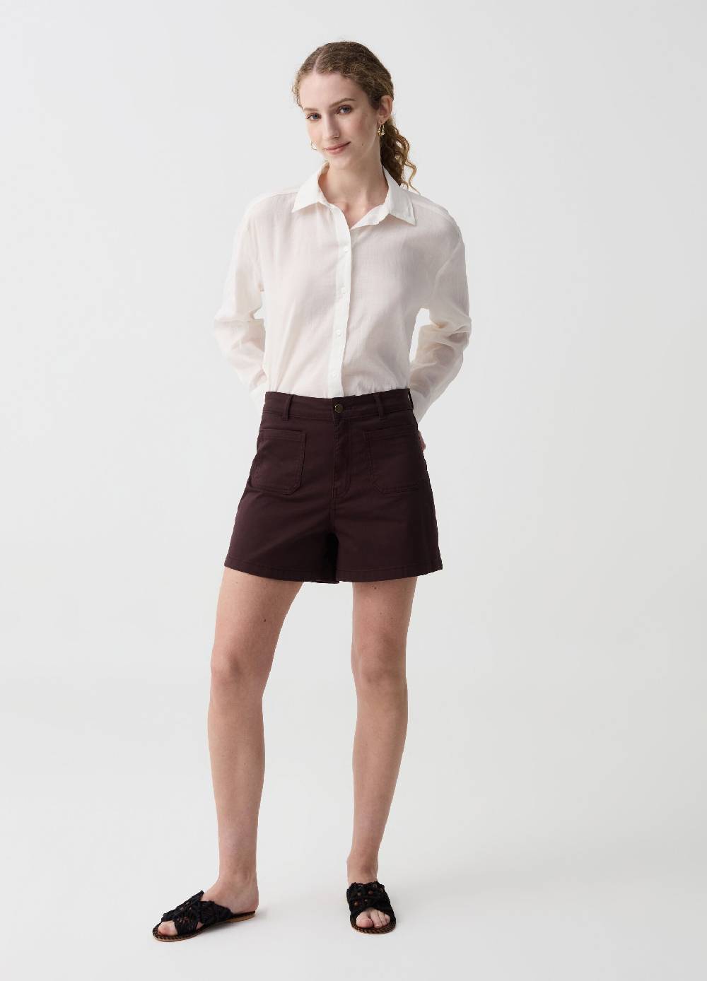 Ovs Shorts in cotone stretch con tasche