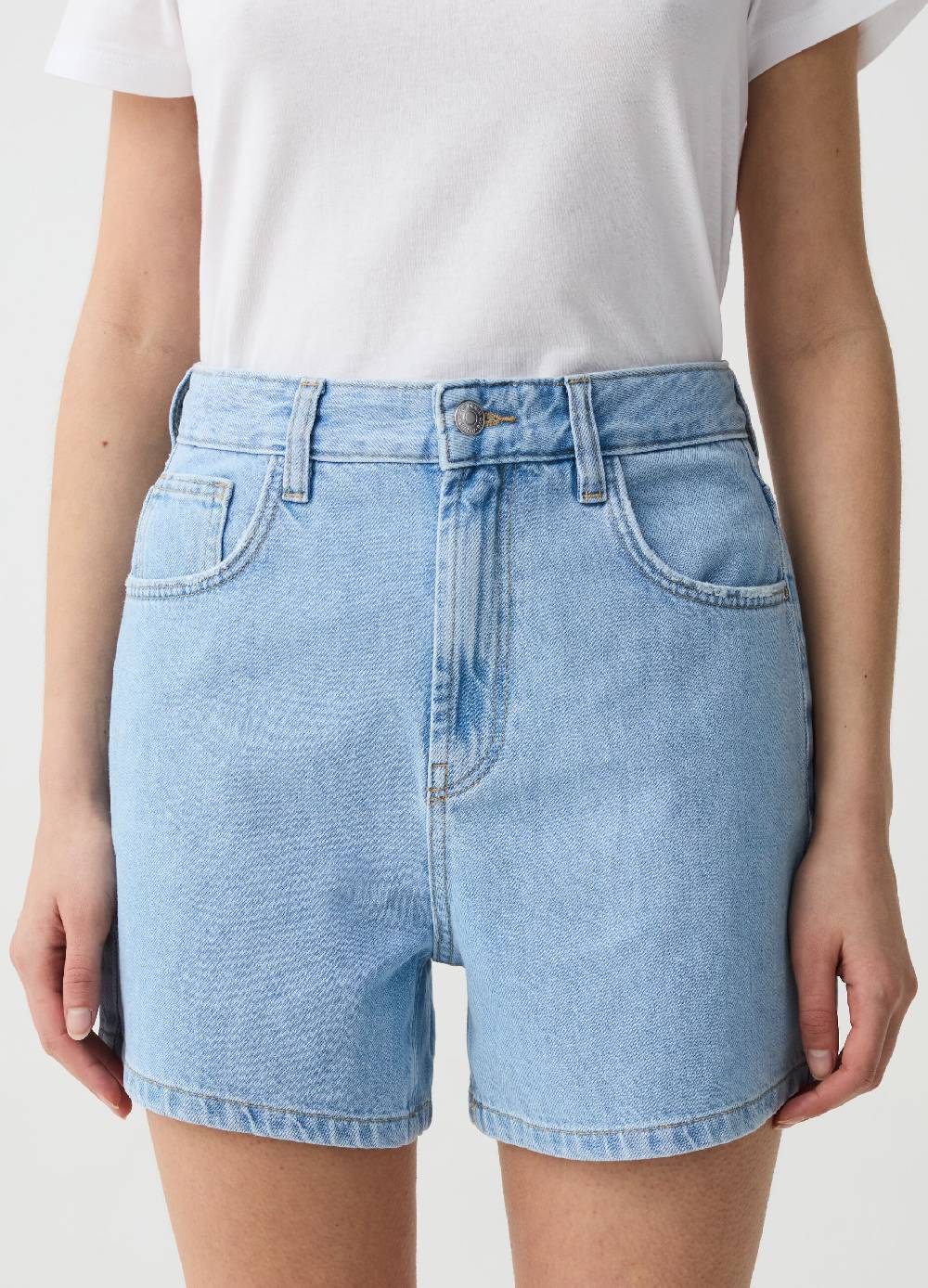 Ovs Shorts In Denim Cinque Tasche
