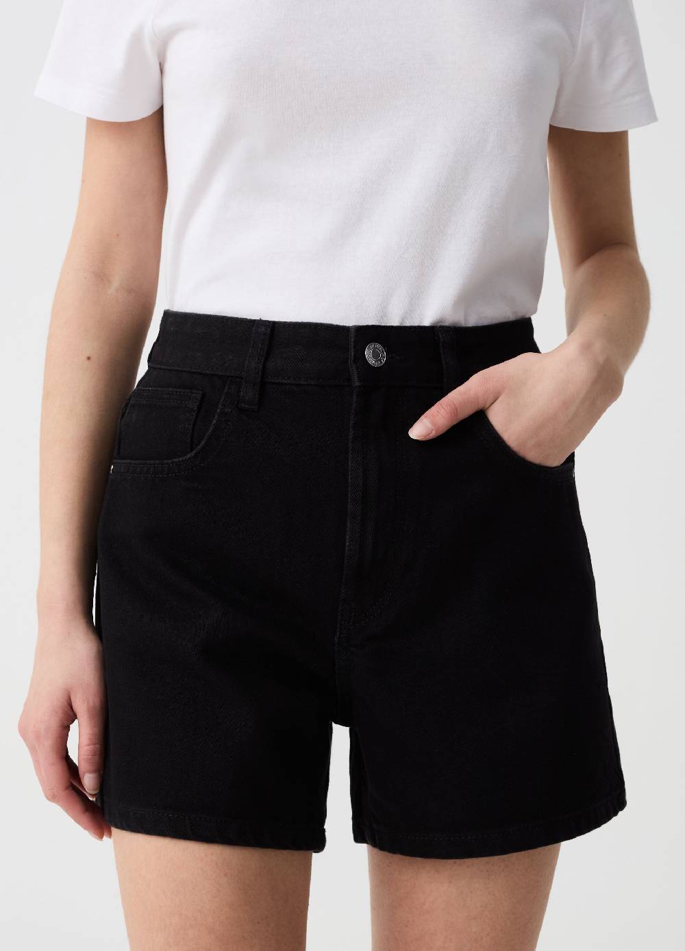 Ovs Shorts In Denim Cinque Tasche