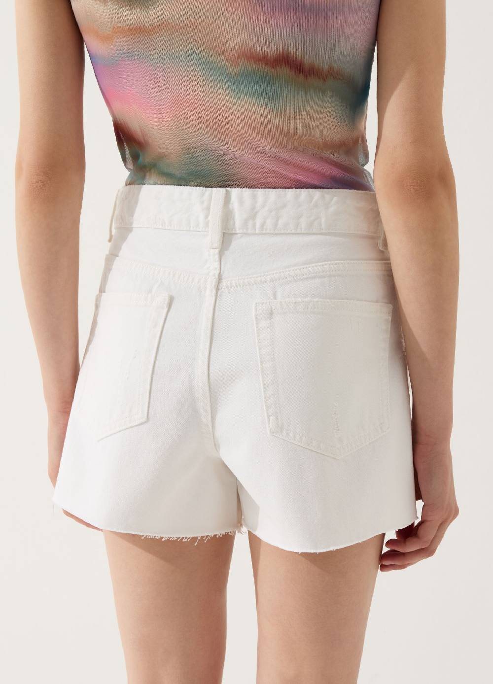 Ovs Shorts In Denim Con Abrasioni