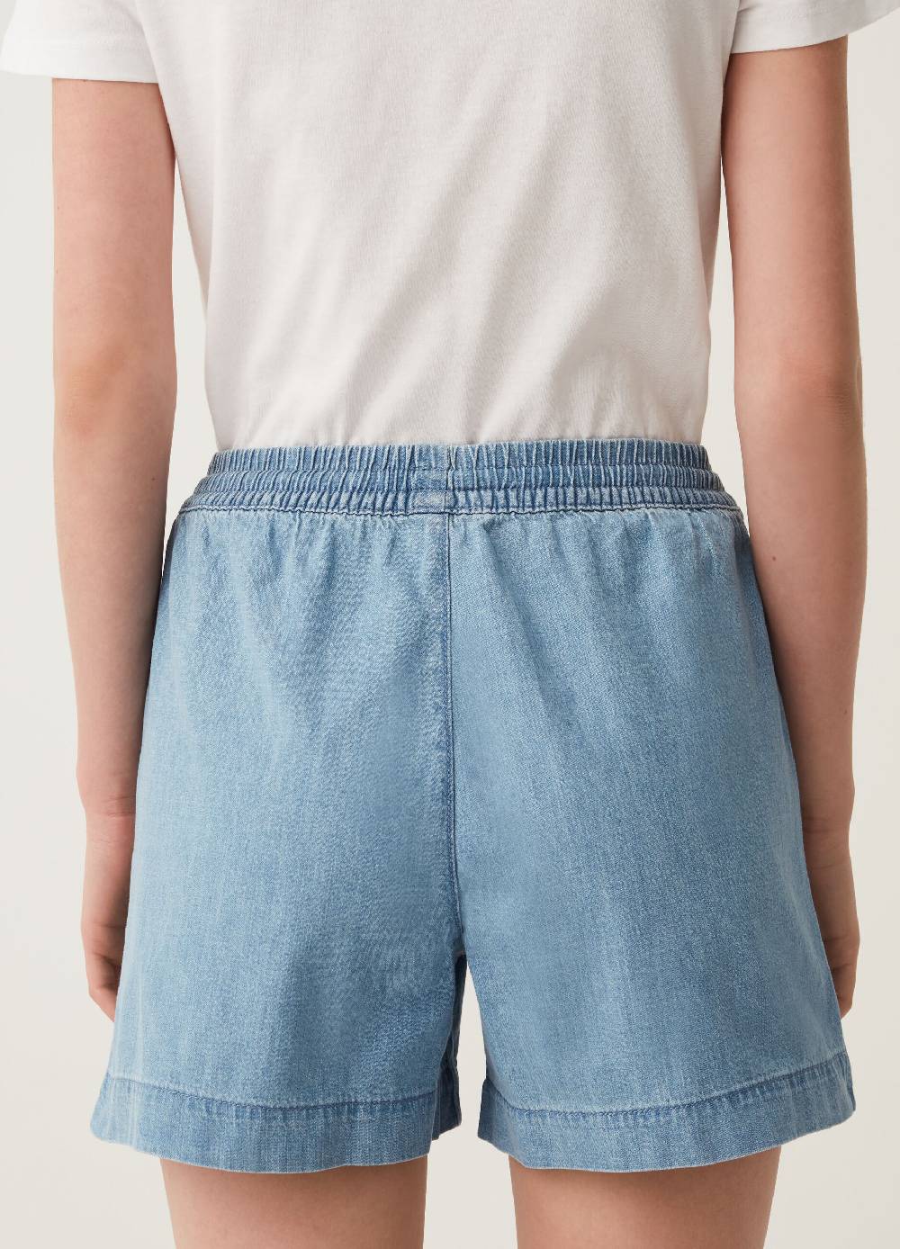 Ovs Shorts In Denim Con Coulisse