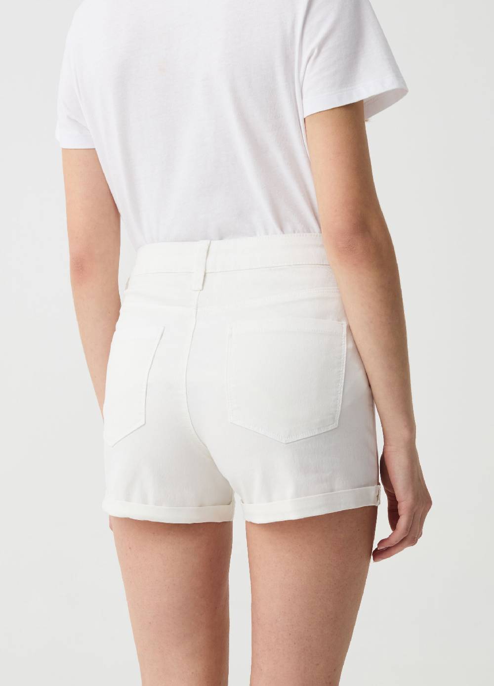 Ovs Shorts In Denim Con Risvolti