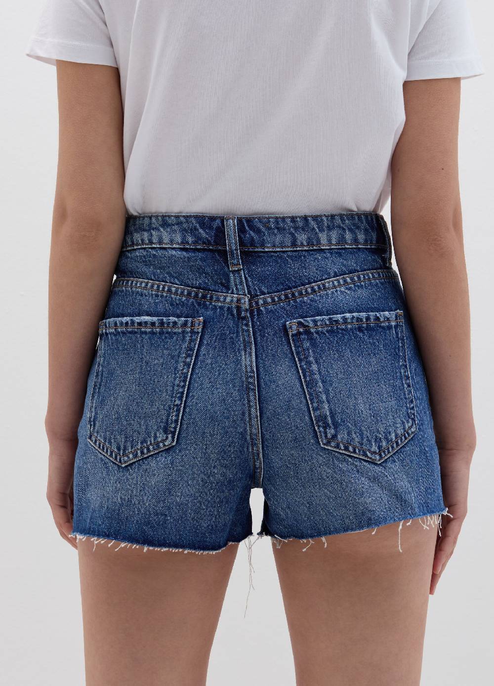 Ovs Shorts In Denim Con Strappi E Abrasioni