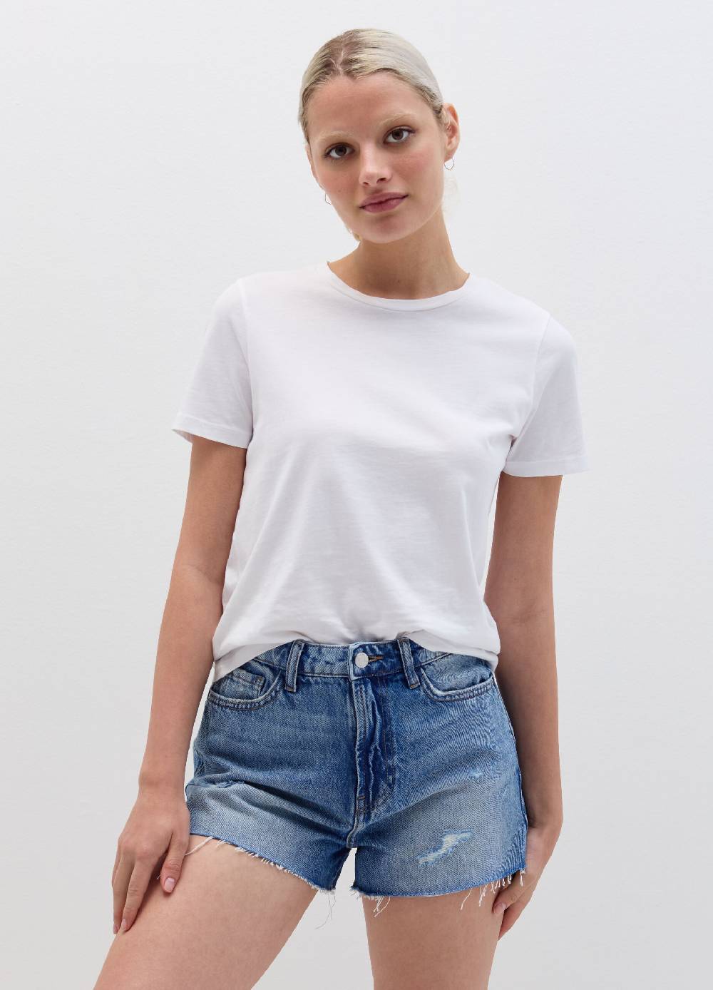 Ovs Shorts in denim con strappi e abrasioni