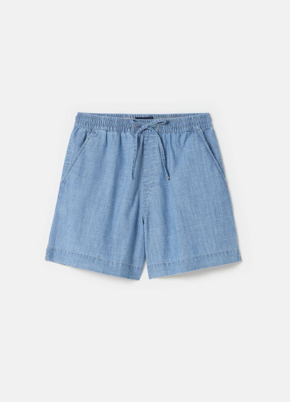 Ovs Shorts In Denim Fluido Con Tasche