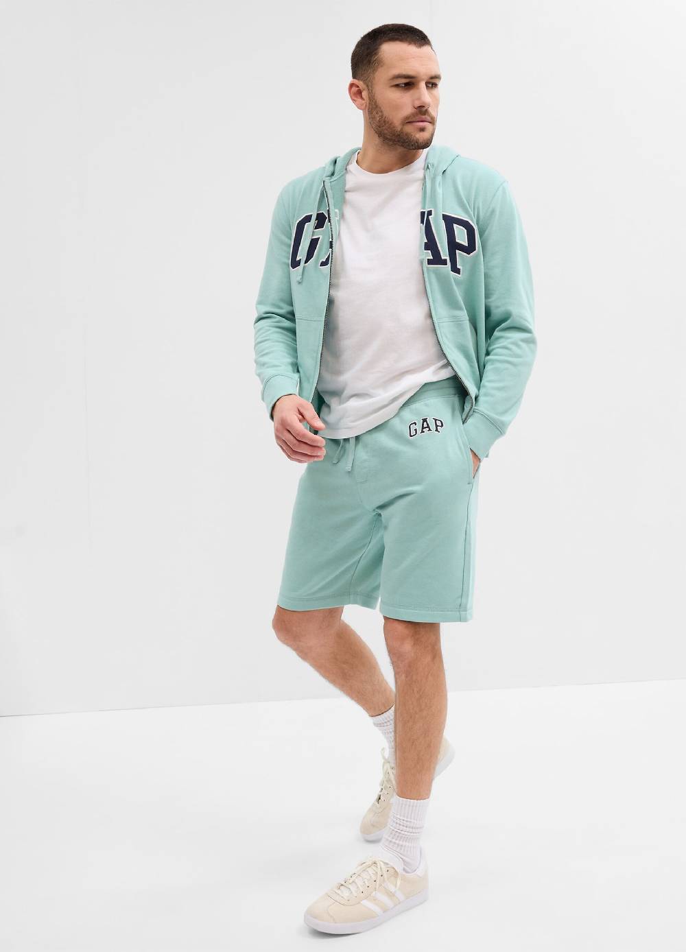 Ovs Shorts in French Terry con ricamo logo