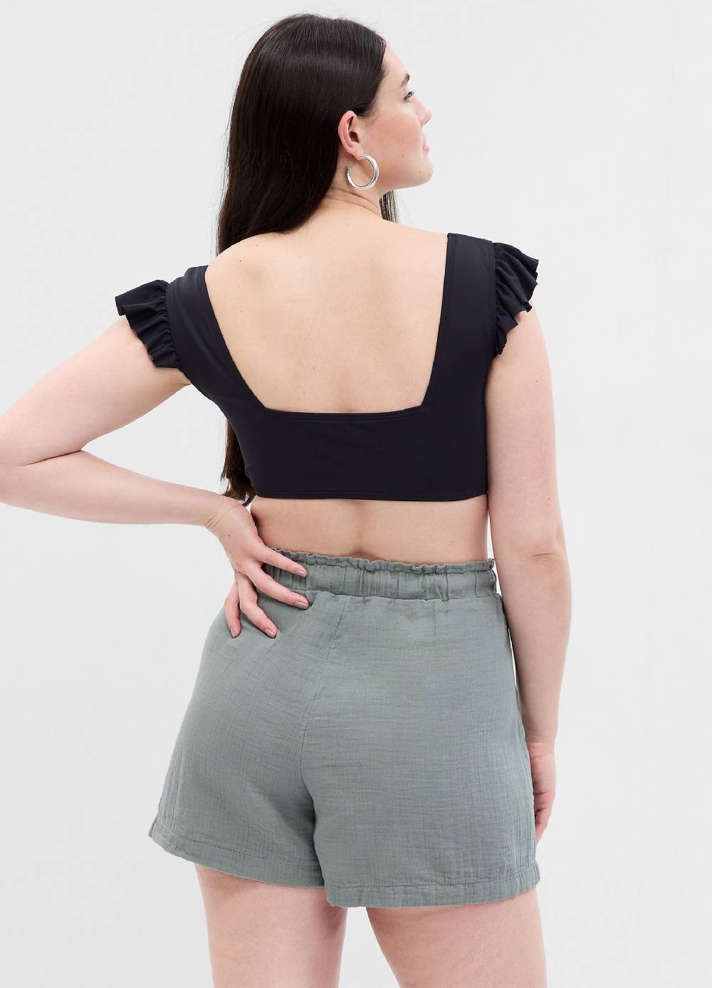 Ovs Shorts In Garza Di Cotone Effetto Crinkle