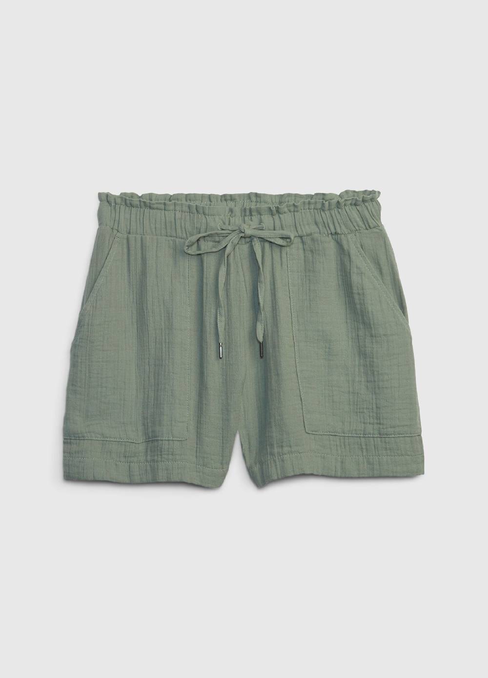 Ovs Shorts In Garza Di Cotone Effetto Crinkle
