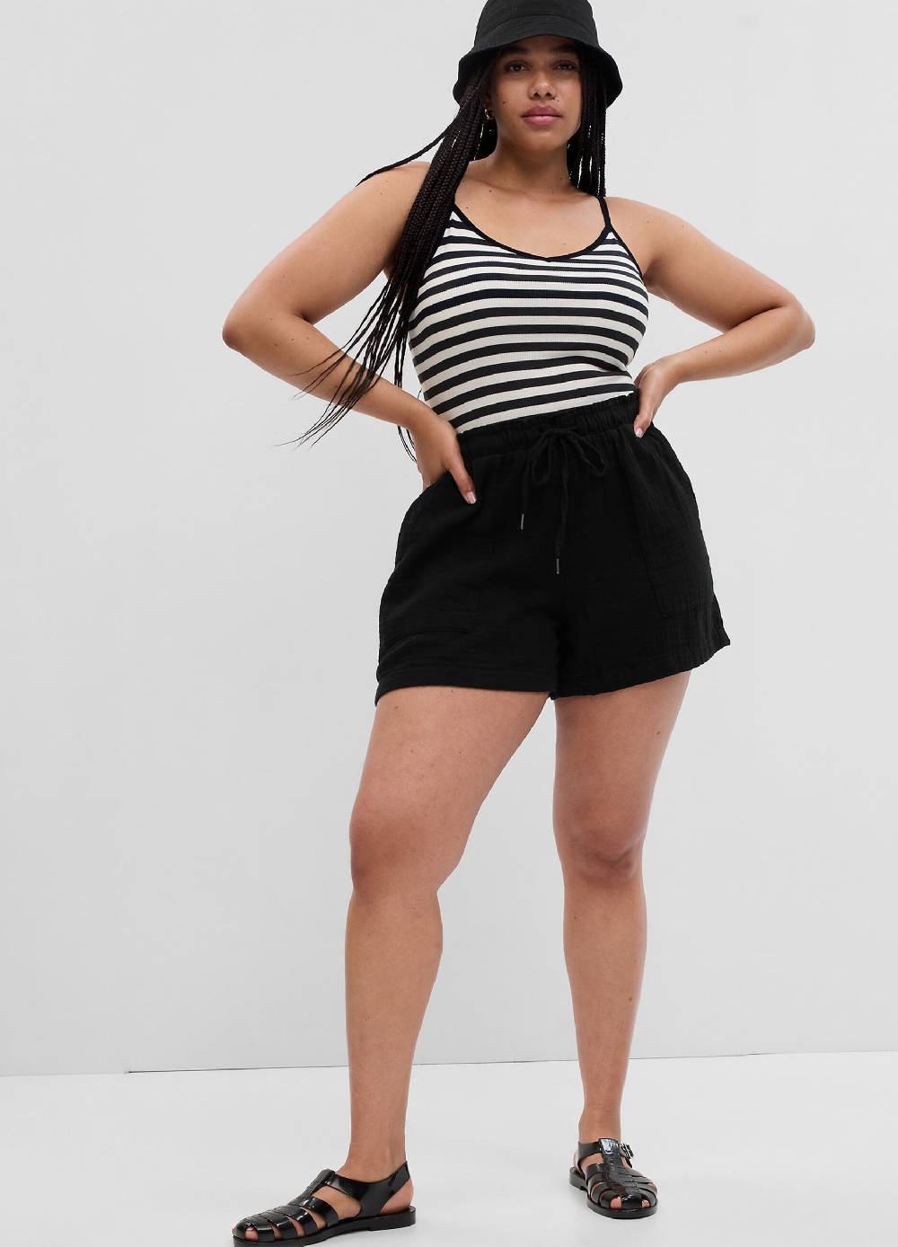 Ovs Shorts In Garza Di Cotone Effetto Crinkle