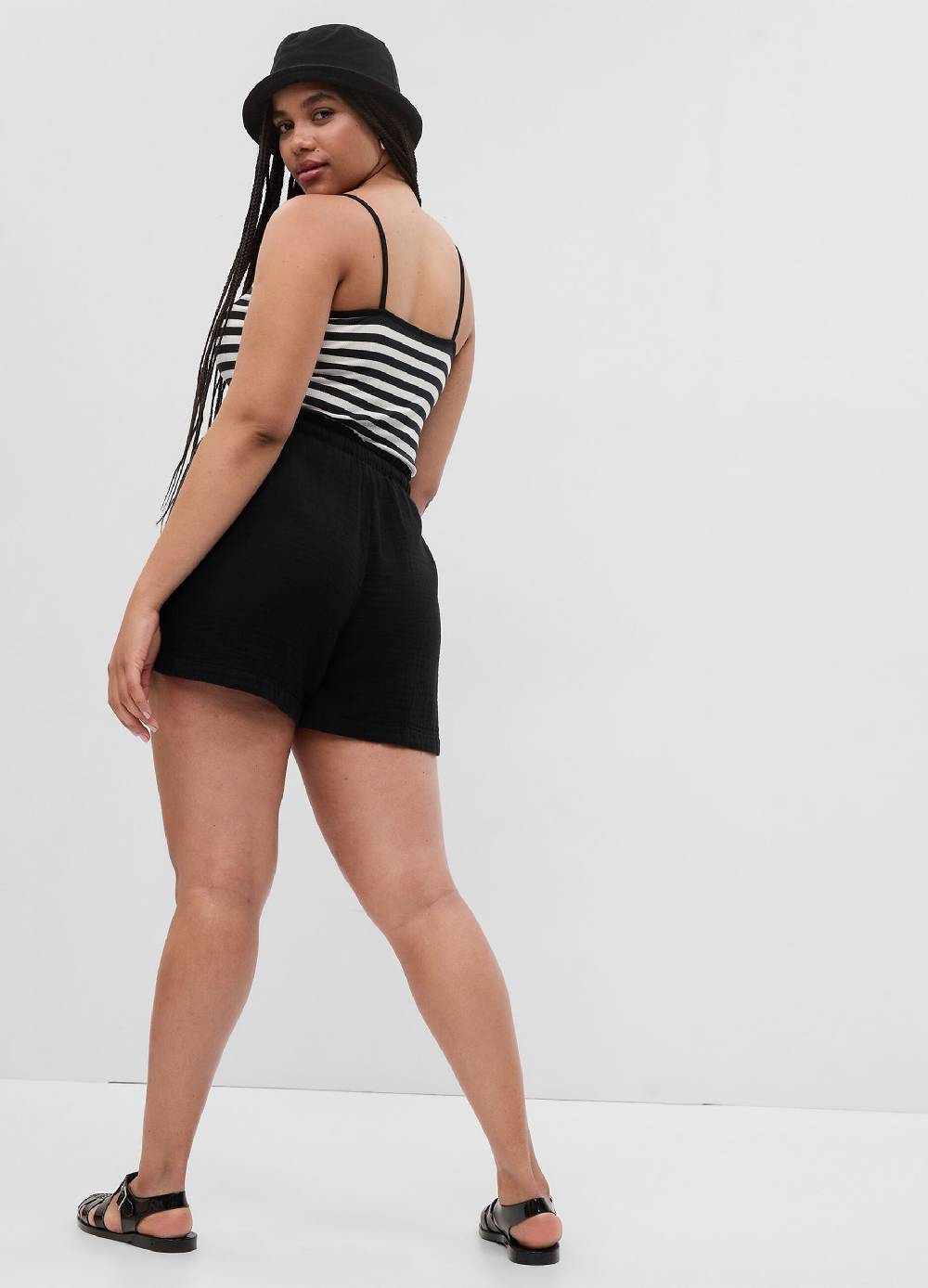 Ovs Shorts In Garza Di Cotone Effetto Crinkle