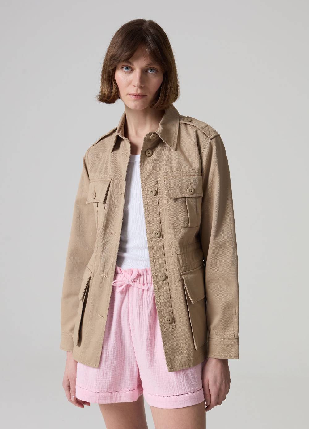 Ovs Shorts in garza effetto crinkle