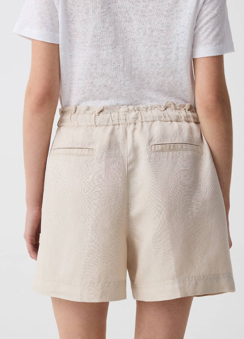 Ovs Shorts In Lino E Viscosa Con Pinces