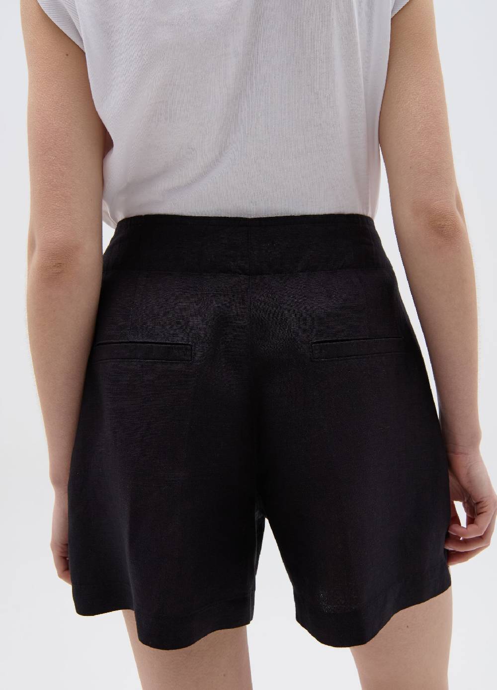 Ovs Shorts In Lino E Viscosa Con Pinces