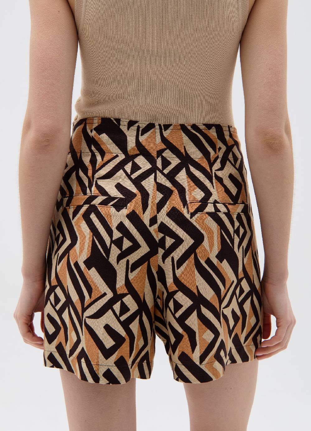 Ovs Shorts In Lino E Viscosa Con Pinces