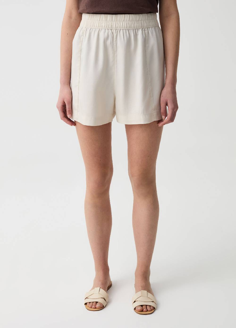 Ovs Shorts In Lyocell A Vita Alta