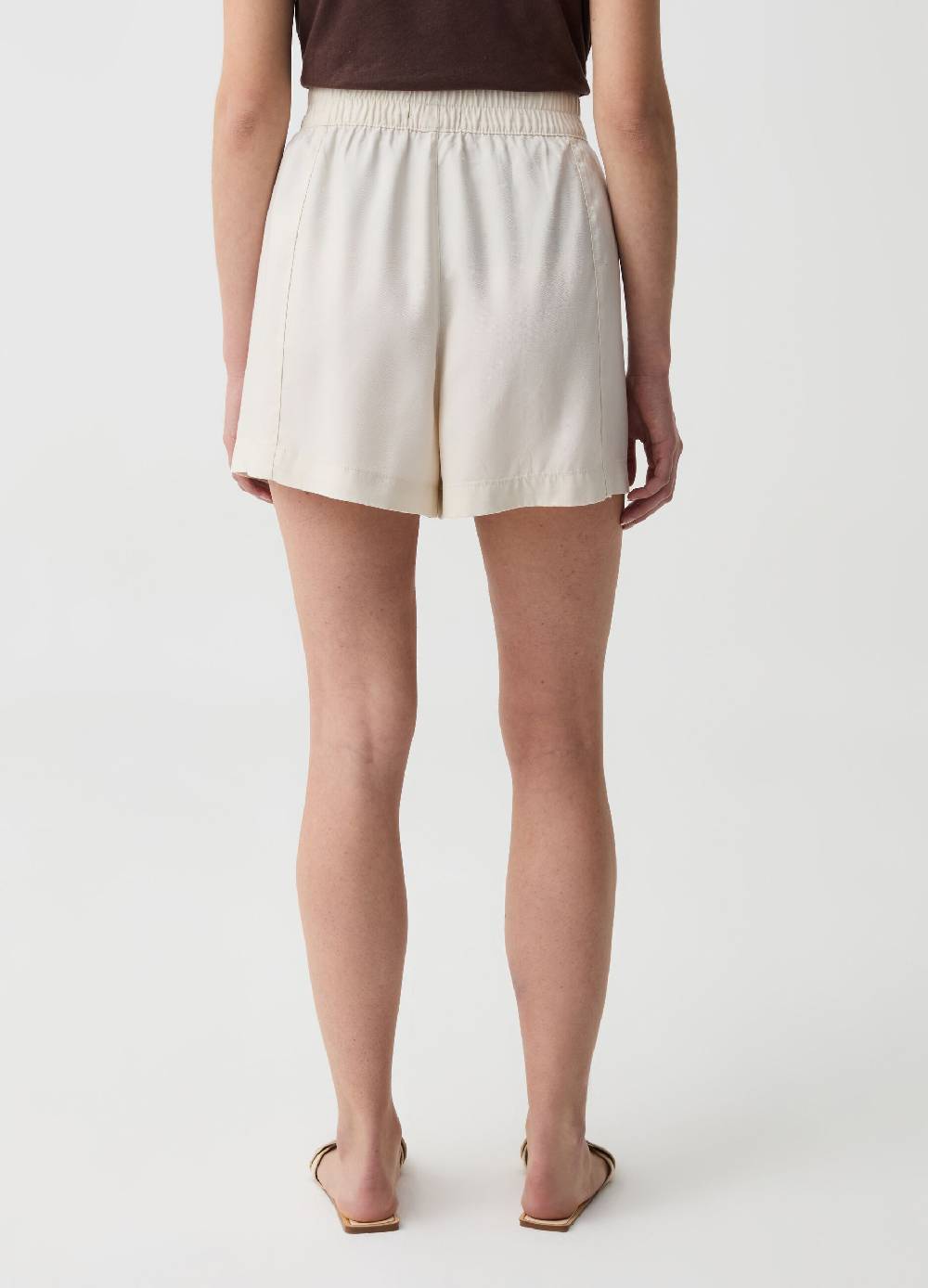 Ovs Shorts In Lyocell A Vita Alta