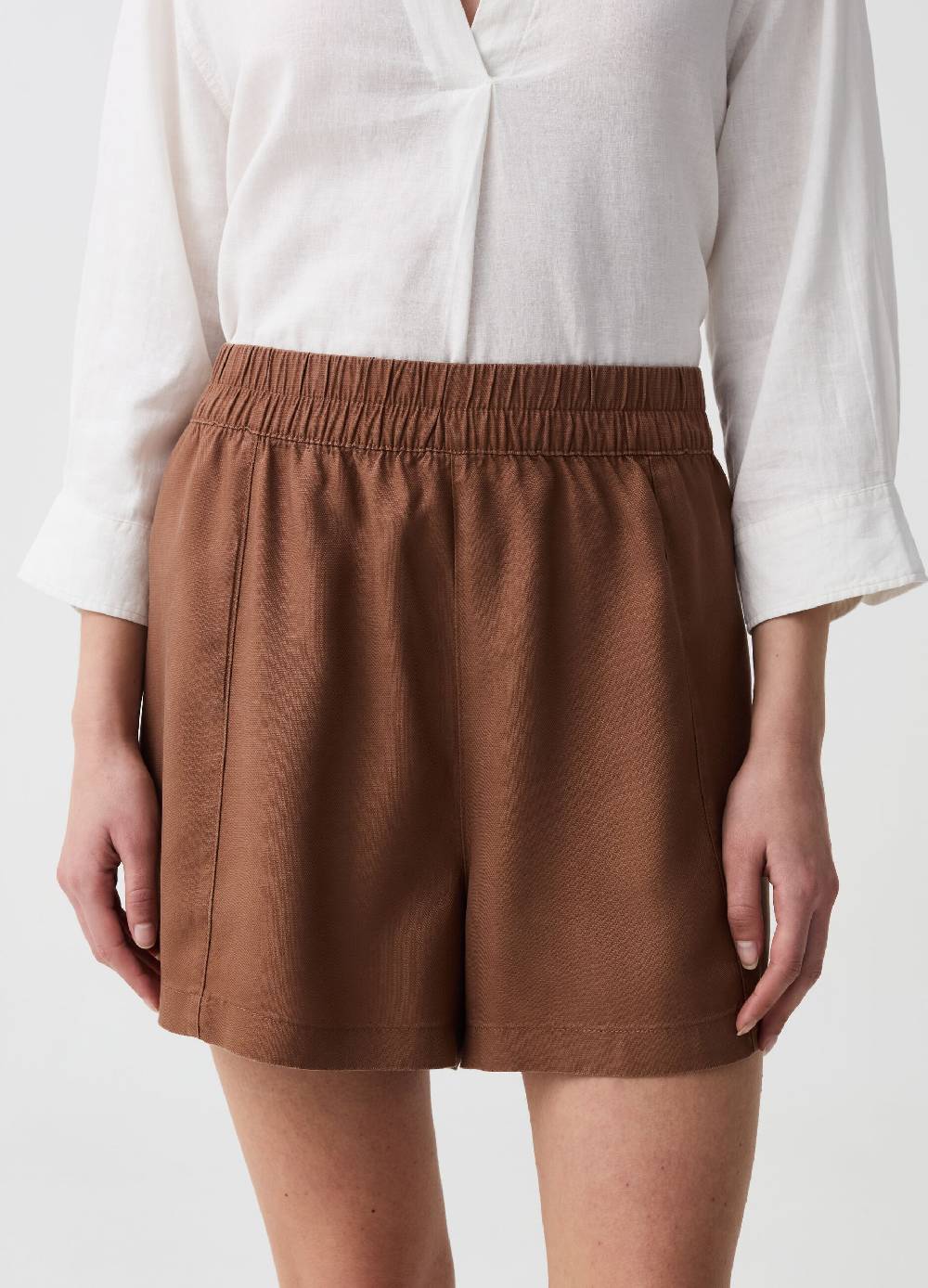 Ovs Shorts In Lyocell A Vita Alta