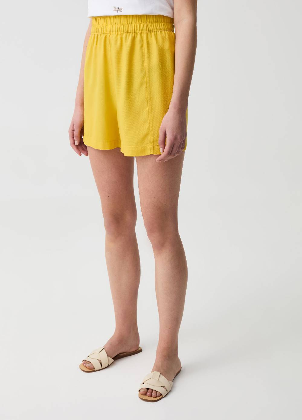 Ovs Shorts In Lyocell A Vita Alta