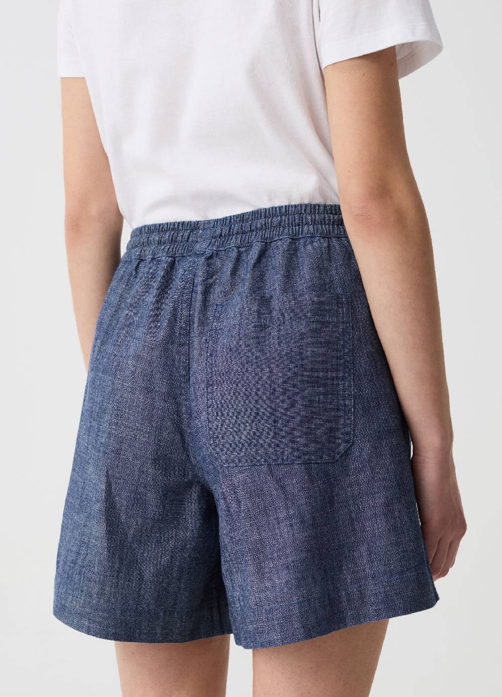 Ovs Shorts In Tessuto Fluido Effetto Denim
