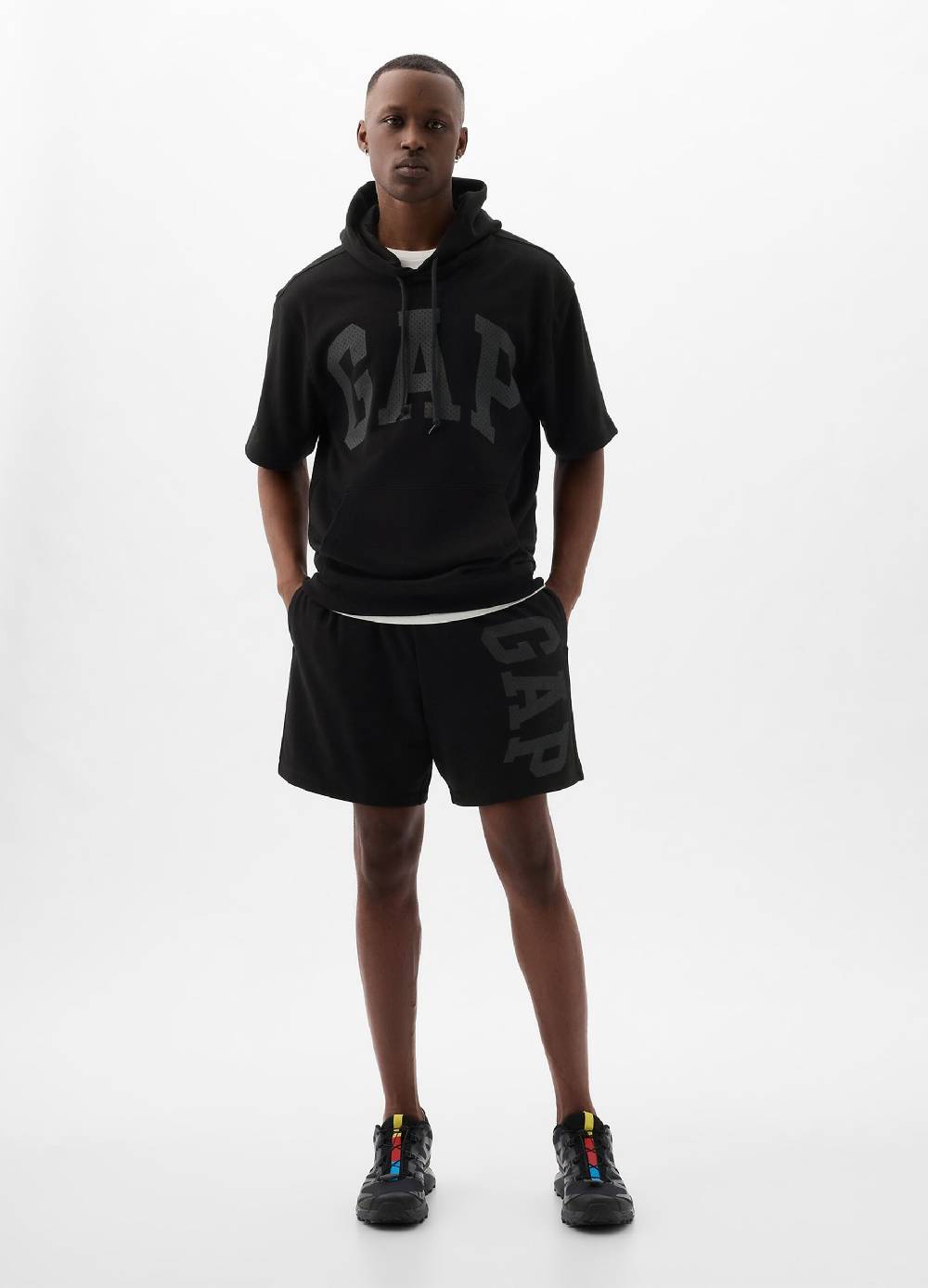 Ovs Shorts jogger in felpa stampa maxi logo