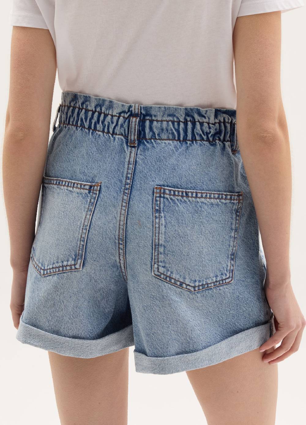 Ovs Shorts Paper Bag In Denim