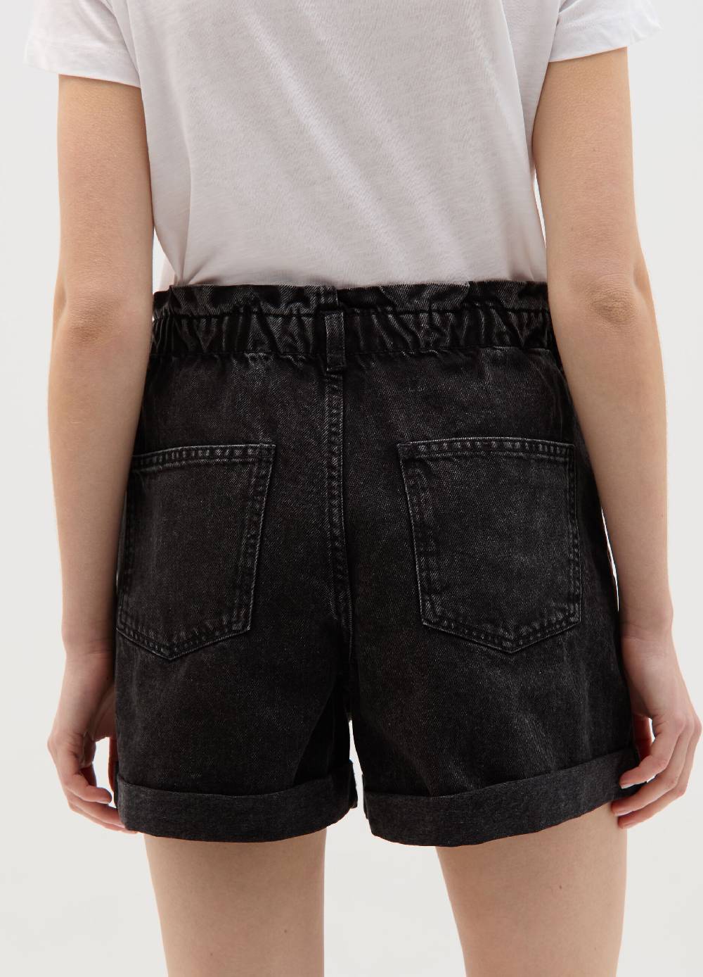 Ovs Shorts Paper Bag In Denim
