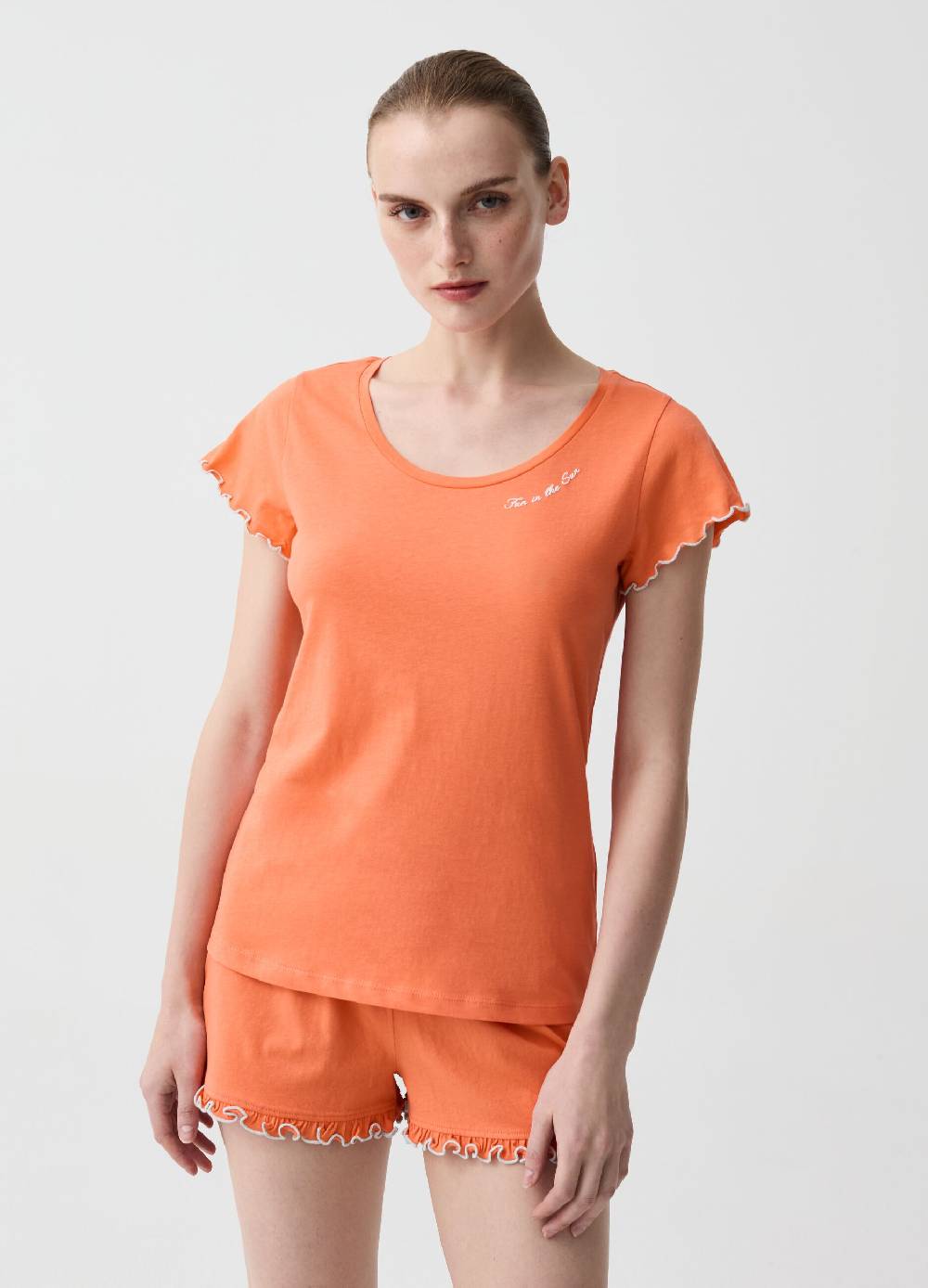 Ovs Shorts pigiama con profili ondulati