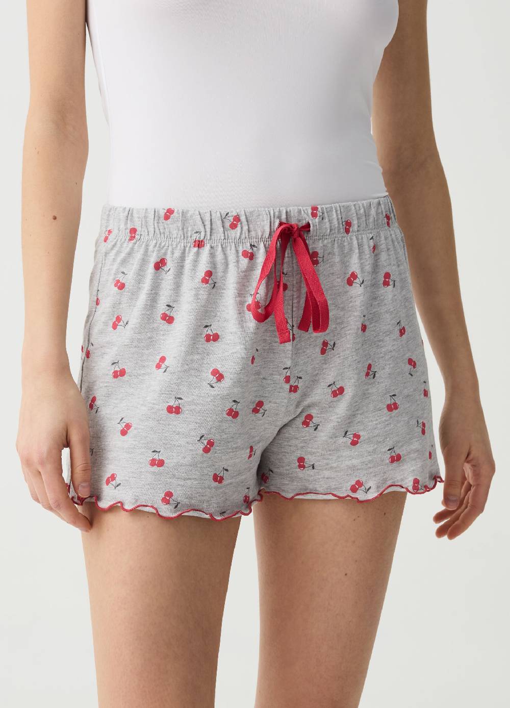 Ovs Shorts Pigiama Con Stampa Ciliegie