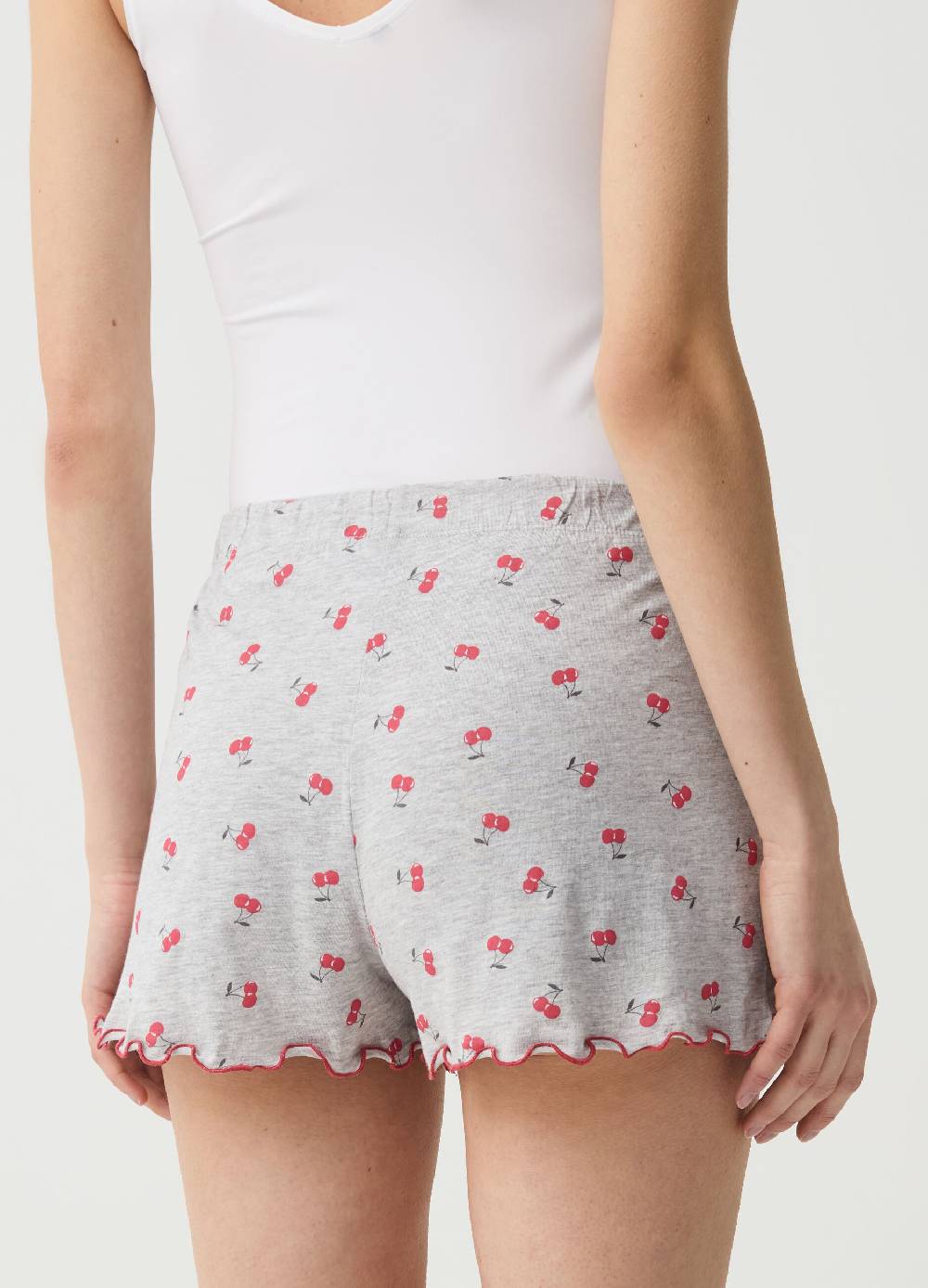 Ovs Shorts Pigiama Con Stampa Ciliegie