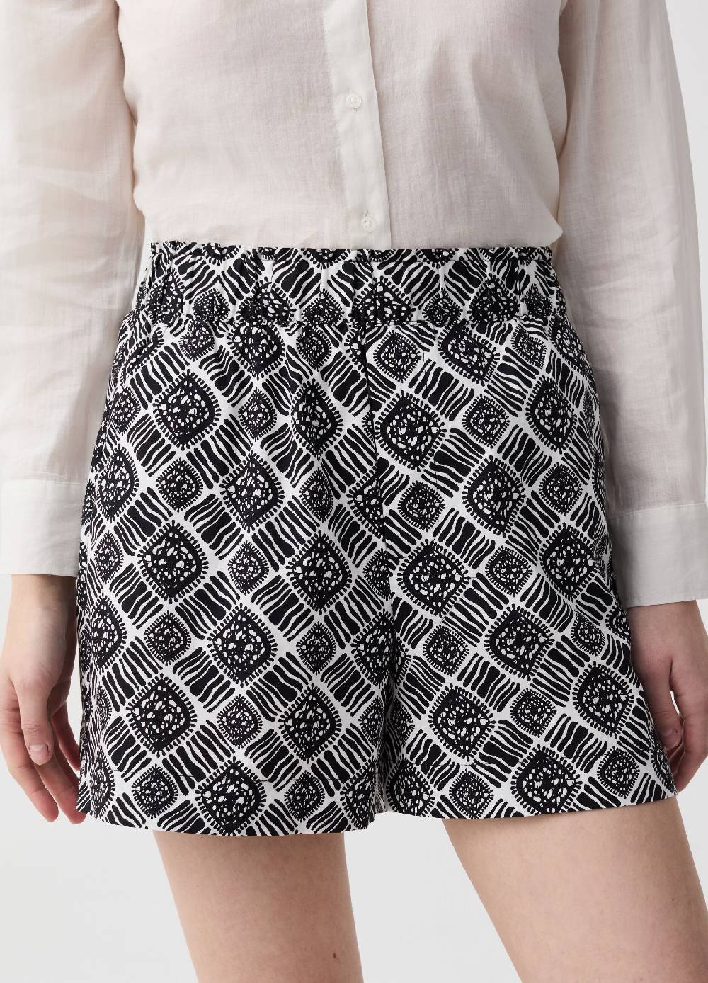 Ovs Shorts Pull On In Cotone Stretch
