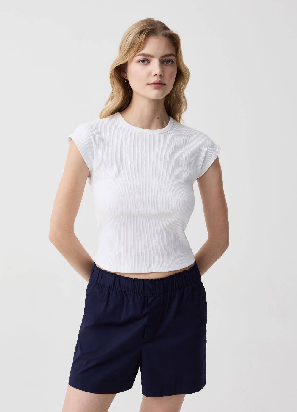 Ovs Shorts pull on in cotone stretch