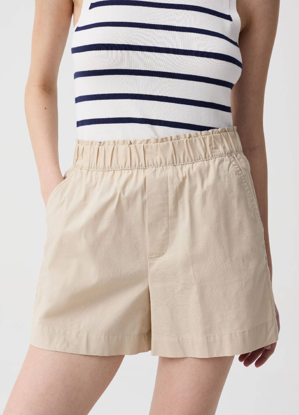 Ovs Shorts Pull On In Cotone Stretch