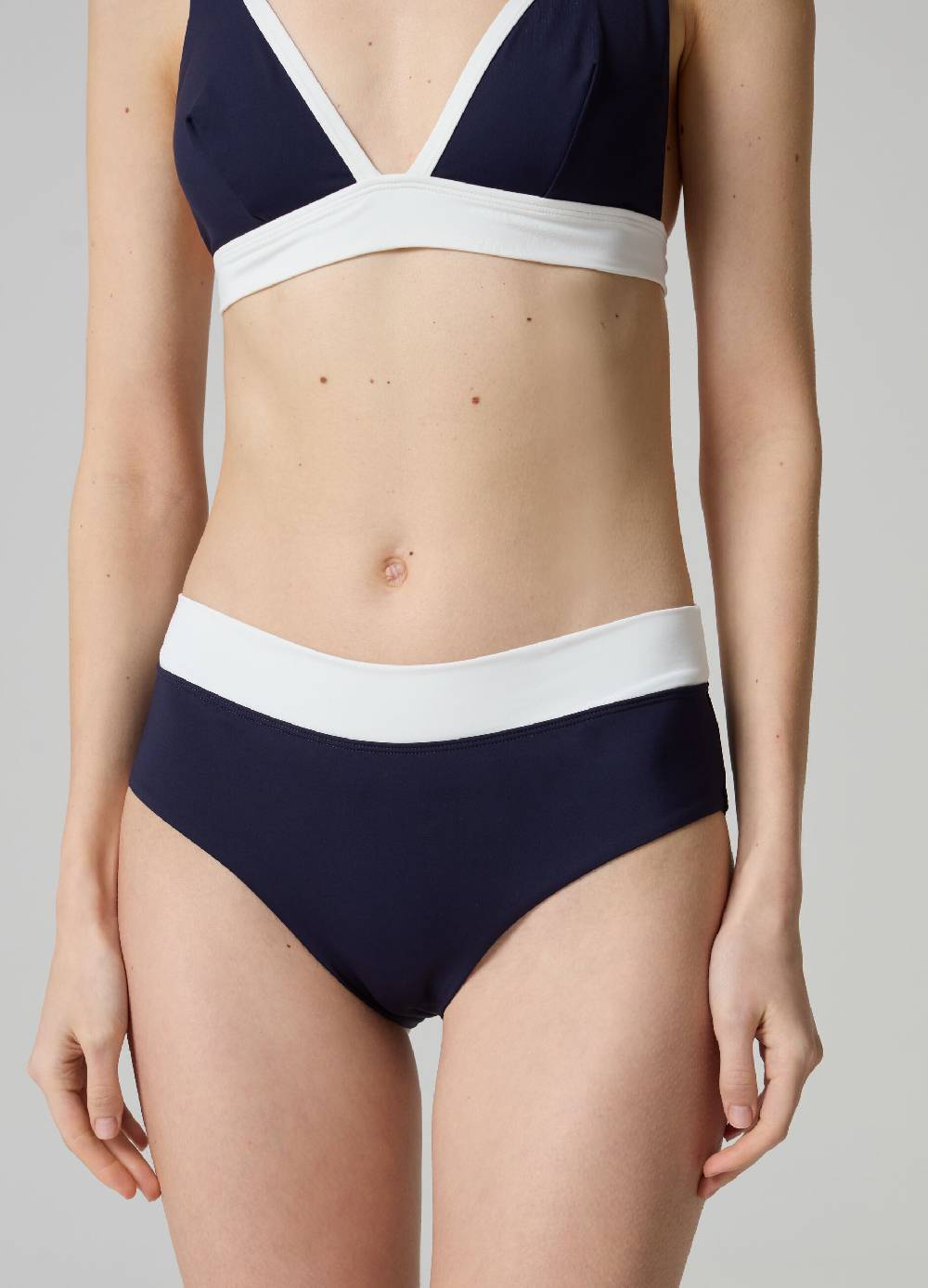 Ovs Slip Bikini A Vita Alta Con Bordo A Contrasto