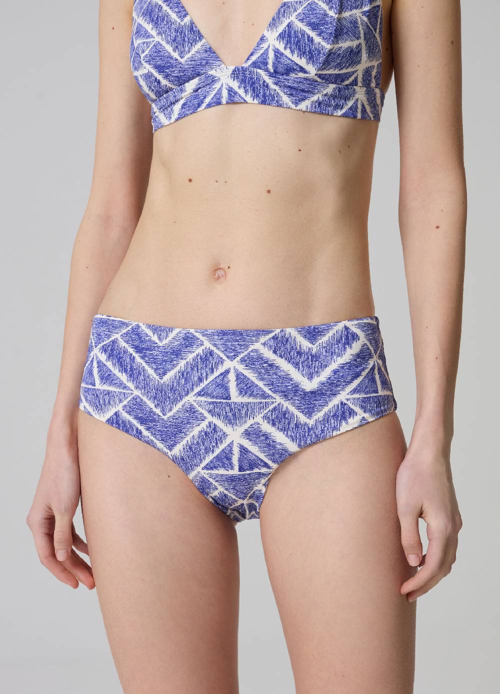 Ovs Slip Bikini A Vita Alta Stampa Geometrica