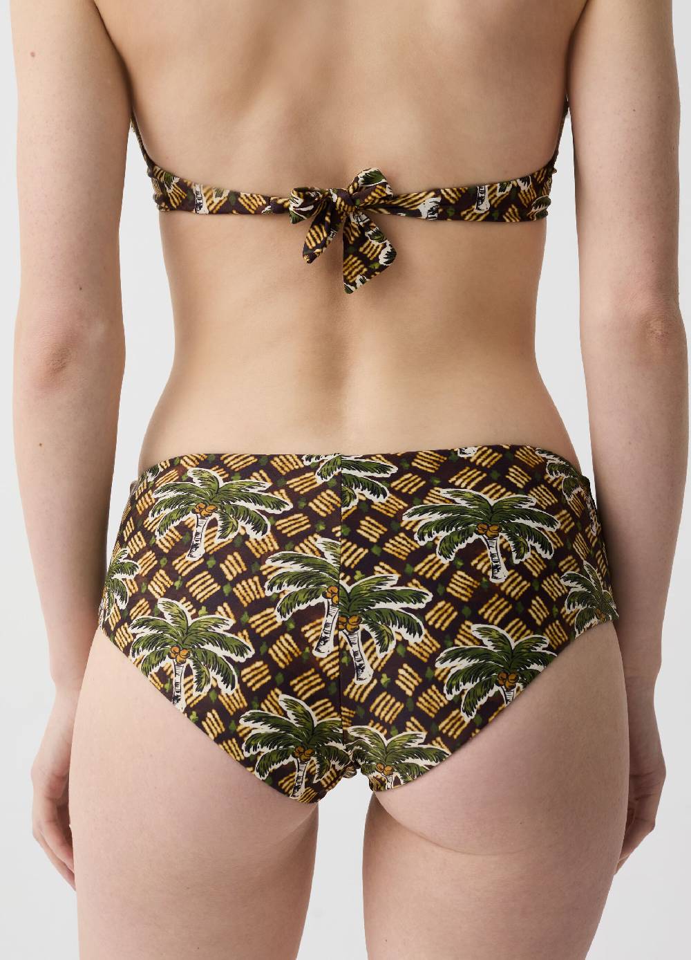 Ovs Slip Bikini A Vita Alta Stampa Palme