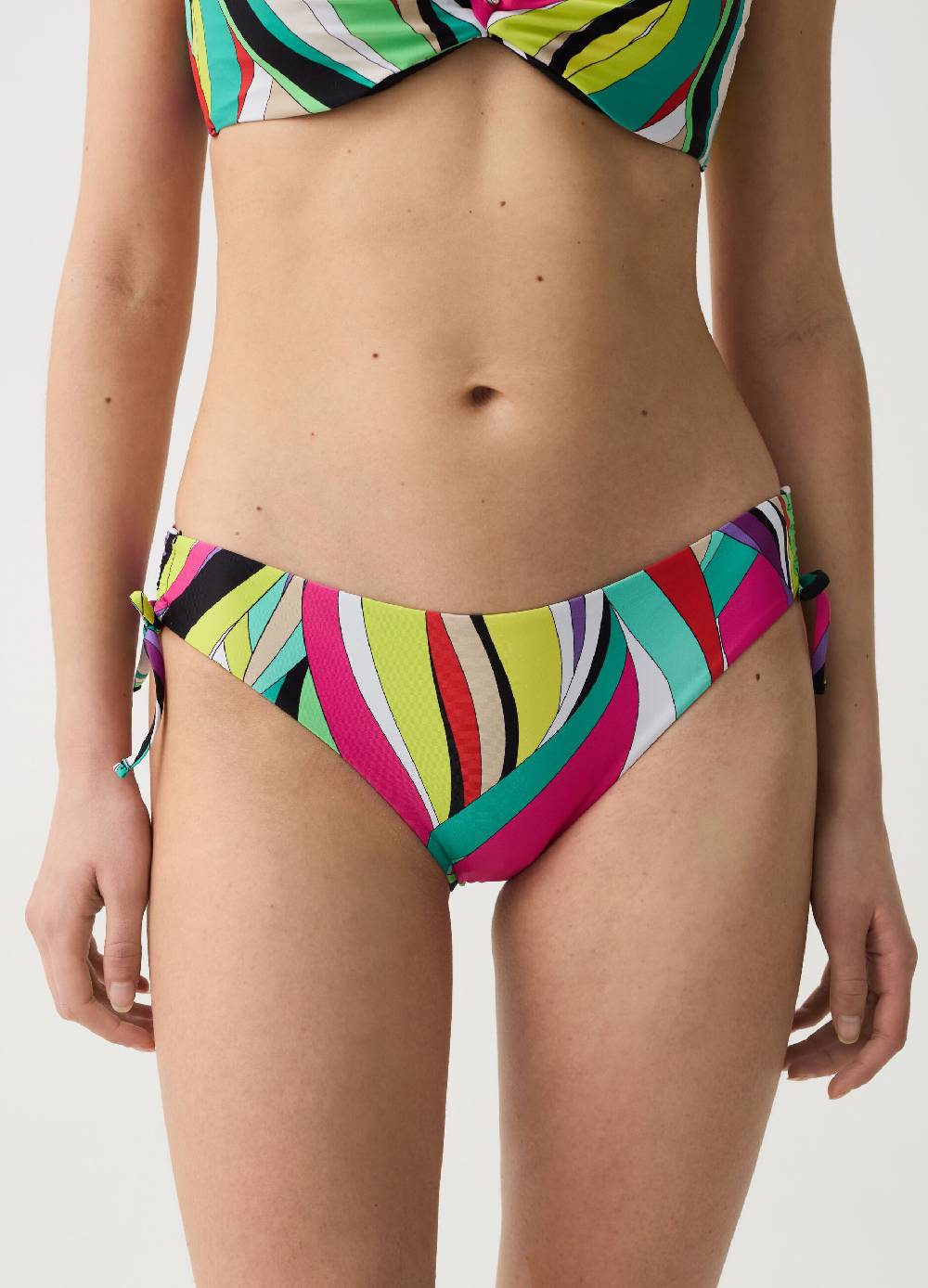 Ovs Slip Bikini Con Coulisse Fantasia Multicolor